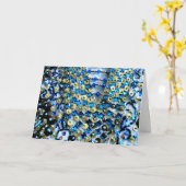 Carte Broderie perlée (Fleur jaune)