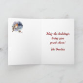 Carte Brodie Crest & Tartan avec Robin Personnalisé (Intérieur)