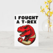 Carte Broken Arm Recovery T-rex Kids Boys Dinosaur  (Fleur jaune)