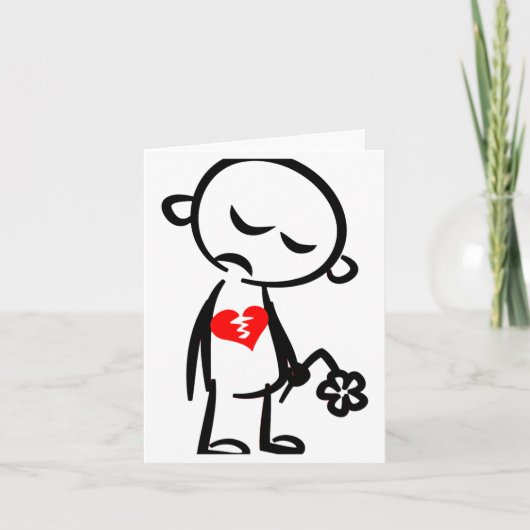 Carte Broken Heart Valentine (Devant)