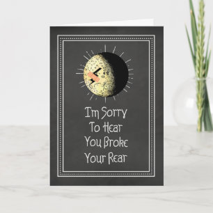 Carte Broken Tail Bone Slipped On Ice Get Well