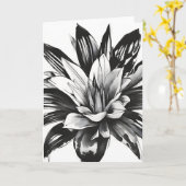 Carte Bromeliad - Watercolor flowers (Fleur jaune)