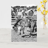 Carte Bronc Rider (Fleur jaune)