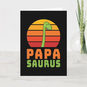 Carte Brontosaurus Papasaurus Dinosaur Fête des pères