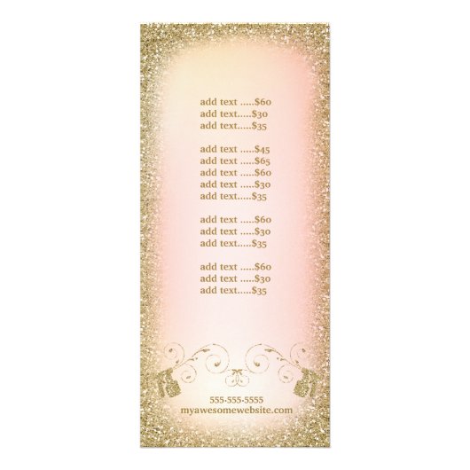 Carte bronzage de support de jet de parties (Dos)