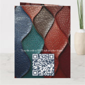 Carte Bronze abstrait, style baroque bleu doré (Dos)