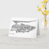 Carte Brook Trout (Fleur jaune)
