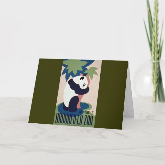 Carte Brookfield Zoo Panda (Devant)