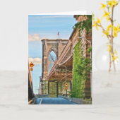 Carte Brooklyn Bridge (Fleur jaune)