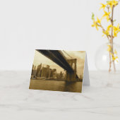 Carte Brooklyn Bridge/Manhattan (Fleur jaune)