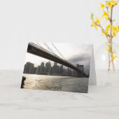 Carte Brooklyn Bridge, New York (Fleur jaune)