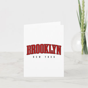 Carte Brooklyn New York City Pride Nyc Ny Retro Sports S
