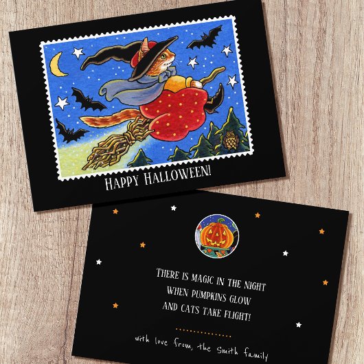 Carte Broomstick plat Halloween Personnalisé