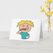 Carte Brossage des dents (Fleur jaune)