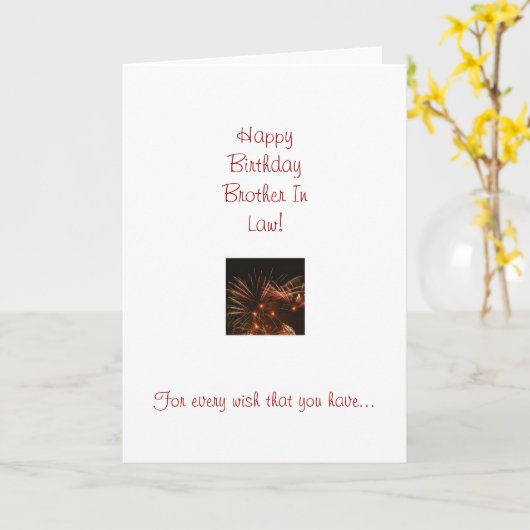 Carte Brother (Fleur jaune)