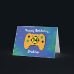Carte Brother 14 ans Anniversaire Gamer Contrôleur<br><div class="desc">Il fêtera bientôt son 14ème anniversaire,  frère. Profitez de cette occasion pour obtenir une copie de cette carte que vous pouvez donner à un joueur de vidéo comme lui pour saluer un heureux 14ème anniversaire. Vous le rendriez certainement heureux une fois qu'il aura reçu cette carte de vous.</div>