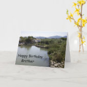 Carte Brother birthday (Fleur jaune)