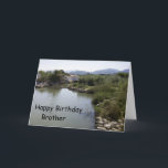 Carte Brother birthday<br><div class="desc">Greeting card river landscape brother birthday card. Customise this birthday card with any text have it printed and présent to you or instantanly download it to your mobile device. Should you require re any help with customising then contact us through the link on this page. Landscape photographiy personalised brother birthday...</div>