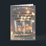 Carte Brother Birthday Card, 5 x 7 pliables<br><div class="desc">Frère Anniversaire avec un message sincère. Pour mon Frère,  à travers chaque rire,  chaque leçon et chaque moment inoubliable,  la vie est meilleure avec vous en elle. Bonjour à une autre année extraordinaire ! L'intérieur est vide pour votre propre message personnel</div>