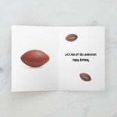Carte Brother Birthday, les joues de foot (Intérieur)