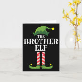 Carte Brother Elf Matching Famille Groupe Noël (Fleur jaune)