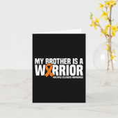 Carte Brother Est Un Guerrier Ms Multiple Sclerosis (Fleur jaune)