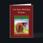 Carte Brother Funny Birthday Wishes Horses<br><div class="desc">Funny Rustic Birthday Wishes,  For those who love Horses a reminder of where all the Birthday Cake goes. Humour for those watching their diet</div>