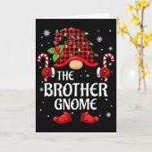 Carte Brother Gnome Matching Christmas Pjs For Family (Fleur jaune)