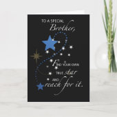 Carte Brother Graduation Star Félicitations (Devant)