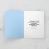 Carte Brother Happy January Birthday Snowy Owl (Intérieur)