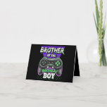 Carte Brother of the Birthday Boy Matching jeu vidéo<br><div class="desc">Brother of the Birthday Boy Matching Video Game Fait un grand cadeau pour le fils d'une mère qui est enceinte. Fait un grand cadeau pour l'anniversaire d'un frère aussi. Le meilleur cadeau insolite pour les amis collègues et membres de la famille à Noël,  grâce à des vacances d'anniversaire d'halloween.</div>