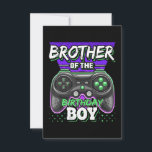 Carte Brother of the Birthday Boy Matching jeu vidéo<br><div class="desc">Brother of the Birthday Boy Matching Video Game Fait un grand cadeau pour le fils d'une mère qui est enceinte. Fait un grand cadeau pour l'anniversaire d'un frère aussi. Le meilleur cadeau insolite pour les amis collègues et membres de la famille à Noël,  grâce à des vacances d'anniversaire d'halloween.</div>