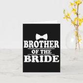Carte Brother Of The Bride Wedding Bachelorette (Fleur jaune)