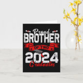 Carte Brother Of Two Cl 2024 Graduates Twins Graduation (Fleur jaune)