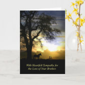 Carte Brother Sympathy (Fleur jaune)