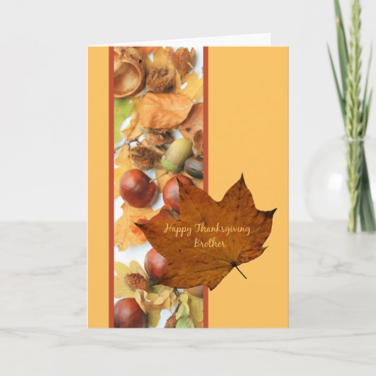 Carte Brother Thanksgiving (Devant)