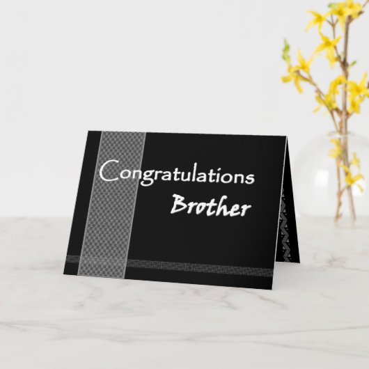 Carte BROTHER Wedding (Fleur jaune)