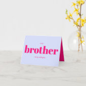 Carte Brother Wedding Minimal Simple Lilac pink (Fleur jaune)