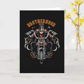 Carte Brotherhood Biker (Fleur jaune)