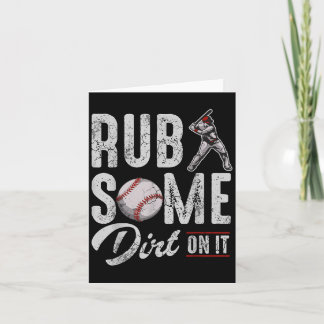 Carte Brouillard De Baseball Un Peu Dirt Sur Il Drôle Hu