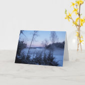 Carte Brouillard d'hiver du matin (Fleur jaune)