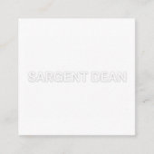 carte brouillon sarge de variété dean (Devant)