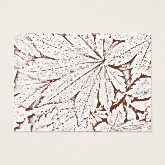 Carte Brown Abstraite Mariage Charity Favor Card (Dos)