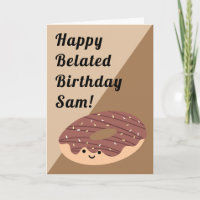 Brown arrosage de chocolat Doughnut | Anniversaire