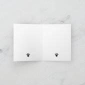 Carte Brown caniche chien maman chiot animaux Anniversai (Intérieur)