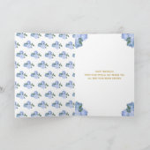Carte Brown Cheveux Princesse Bleu Joyeux anniversaire (Intérieur)