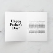 Carte Brown Cuir Tough Guy Bonne Fête des pères (Intérieur)
