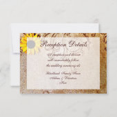 Carte Brown de Mariage Shabby Rustique (Dos)