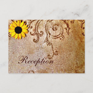 Carte Brown de Mariage Shabby Rustique
