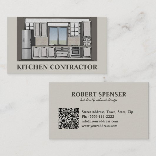 Carte Brown de menuiserie de cuisine (Devant / Derrière)